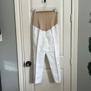Loft Maternity over bump cropped pants